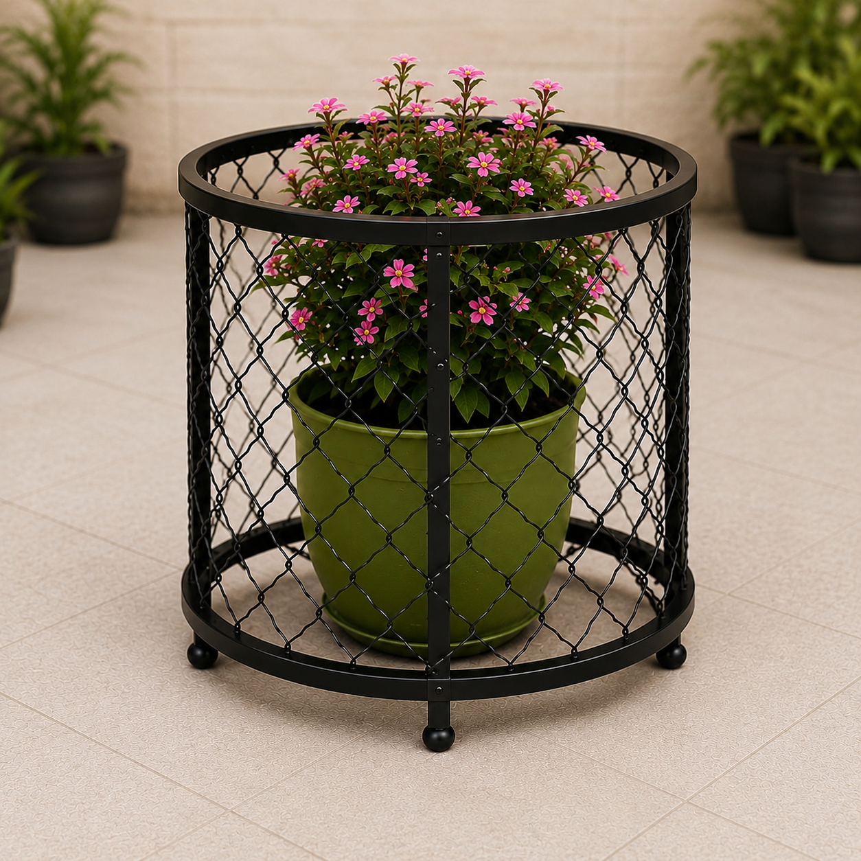 Flora Ring – Premium Round Iron Planter Frame